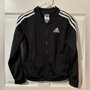 Adidas Youth Classic Black Full-Zip Track Jacket